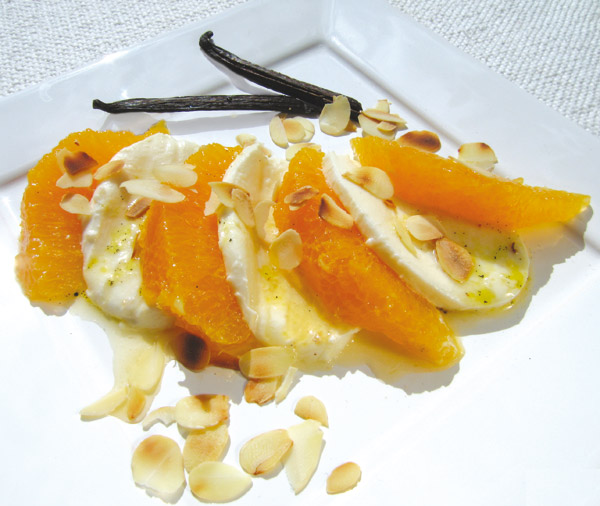 Mozzarella-Orangen-Carpaccio