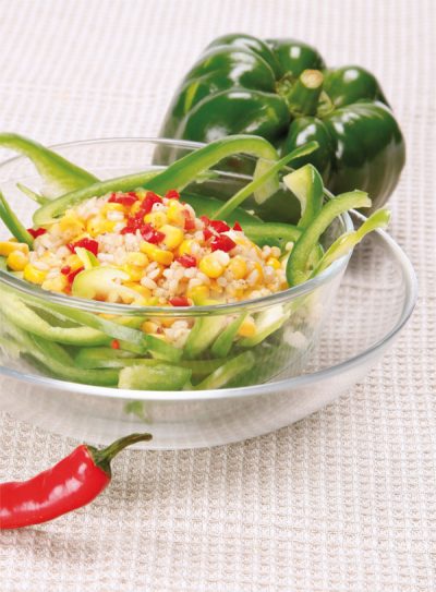 Scharfer Paprika-Reis-Salat